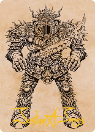 Iron Golem (Showcase) Art Card (Gold-Stamped Signature) [Dungeons & Dragons: Adventures in the Forgotten Realms Art Series] | Good Games North
