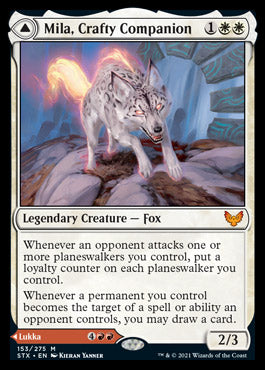 Mila, Crafty Companion // Lukka, Wayward Bonder [Strixhaven: School of Mages] | Good Games North