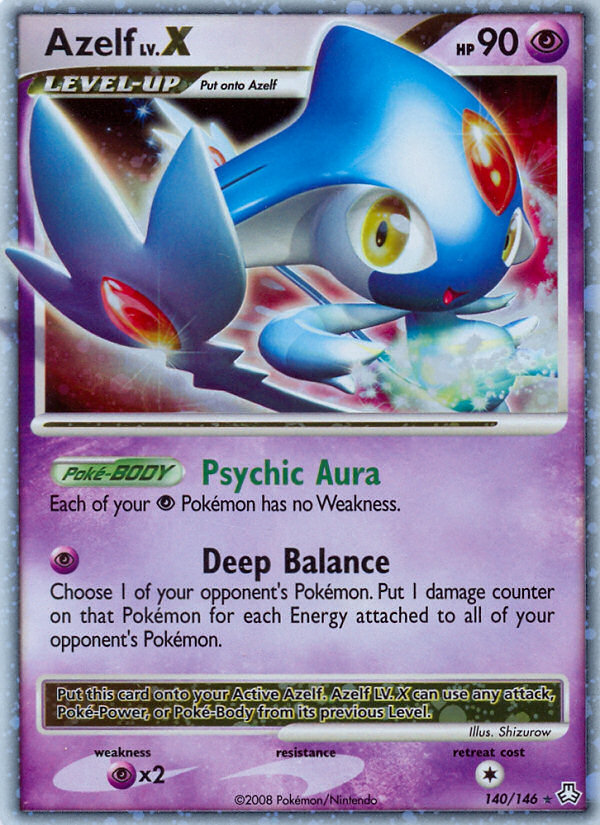 Azelf LV.X (140/146) [Diamond & Pearl: Legends Awakened] | Good Games North
