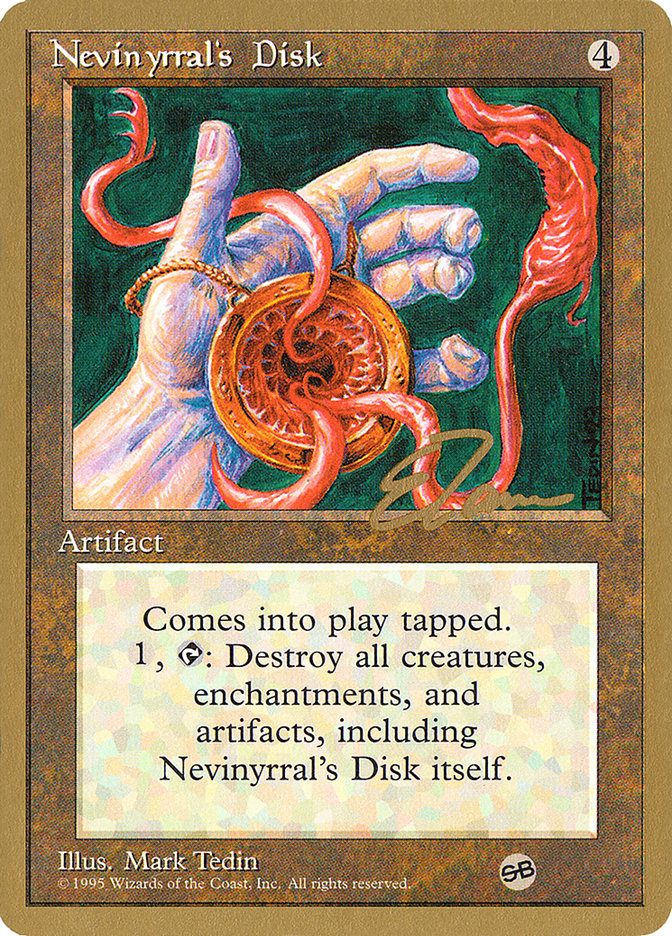 Nevinyrral's Disk (Eric Tam) (SB) [Pro Tour Collector Set] | Good Games North