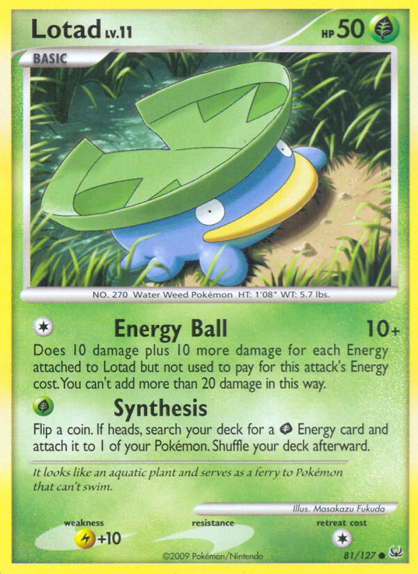 Lotad (81/127) [Platinum: Base Set] | Good Games North