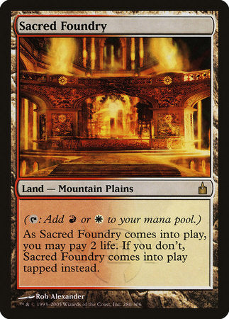 Sacred Foundry [Ravnica: City of Guilds] | Good Games North