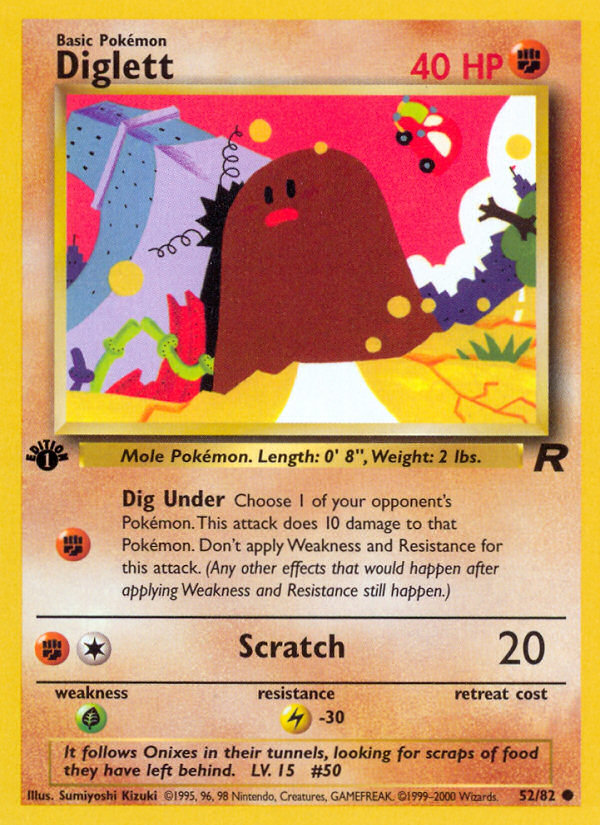 Diglett (52/82) [Team Rocket 1st Edition] | Good Games North