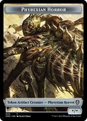 Phyrexian Wurm // Phyrexian Horror Double-Sided Token [Phyrexia: All Will Be One Commander Tokens] | Good Games North