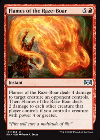 Flames of the Raze-Boar [Ravnica Allegiance] | Good Games North