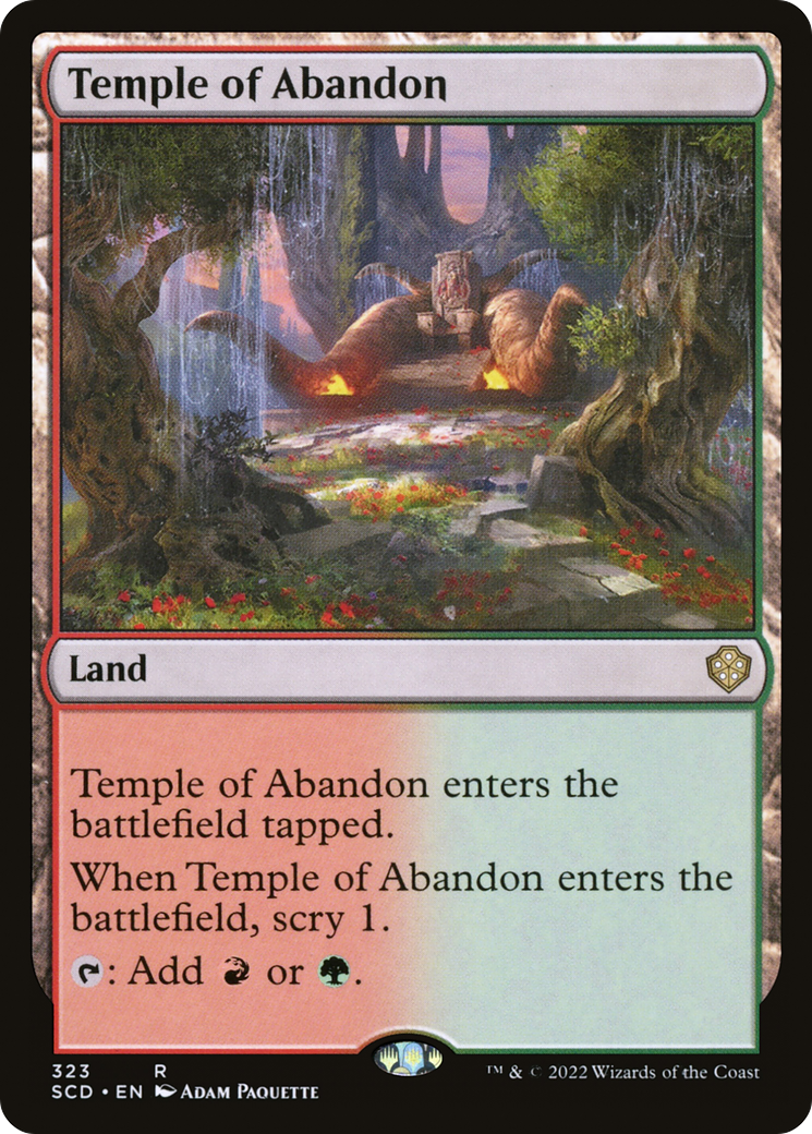 Temple of Abandon [Starter Commander Decks] | Good Games North