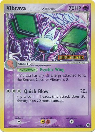 Vibrava (24/101) (Delta Species) (Stamped) [EX: Dragon Frontiers] | Good Games North