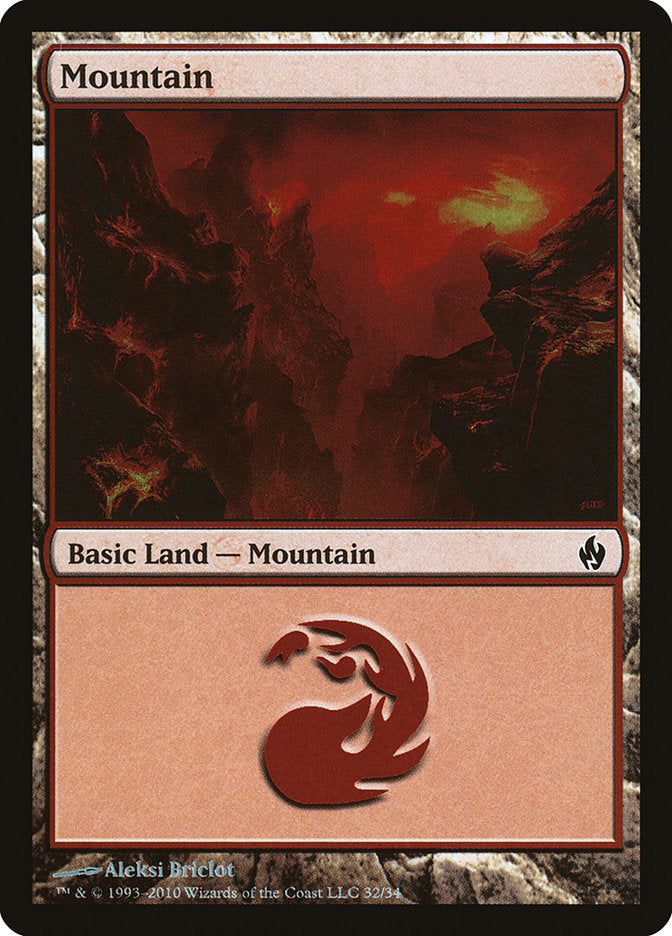 Mountain (32) [Premium Deck Series: Fire and Lightning] | Good Games North
