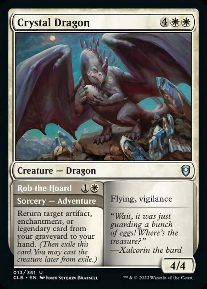 Crystal Dragon // Rob the Hoard [Commander Legends: Battle for Baldur's Gate] | Good Games North