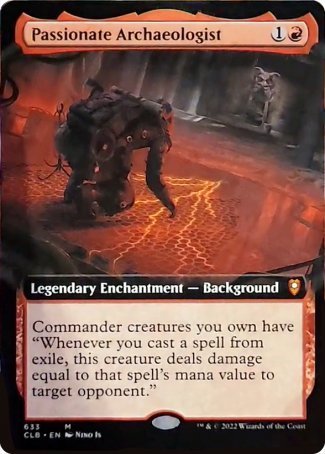 Passionate Archaeologist (Extended Art) [Commander Legends: Battle for Baldur's Gate] | Good Games North
