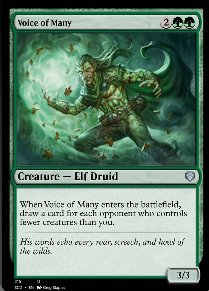 Voice of Many [Starter Commander Decks] | Good Games North