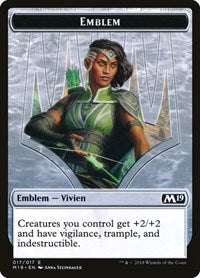 Emblem - Vivien Reid [Core Set 2019 Tokens] | Good Games North