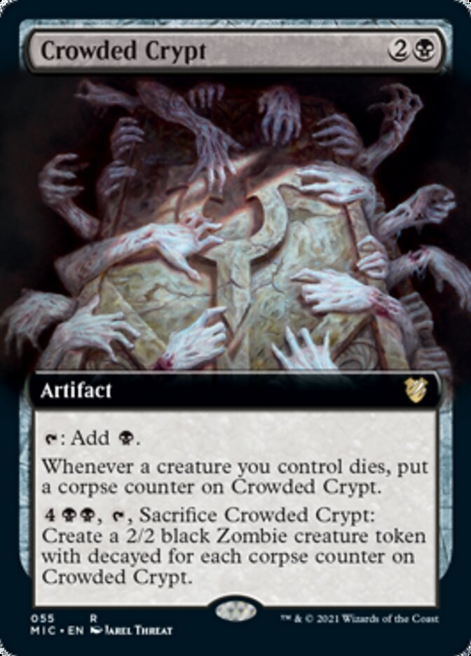 Crowded Crypt (Extended) [Innistrad: Midnight Hunt Commander] | Good Games North