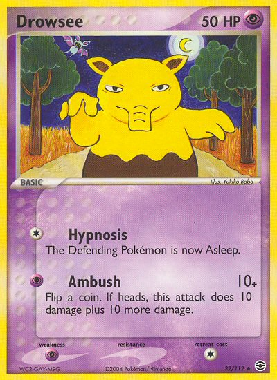 Drowzee (32/112) [EX: FireRed & LeafGreen] | Good Games North