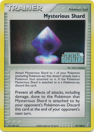 Mysterious Shard (81/100) (Stamped) [EX: Crystal Guardians] | Good Games North