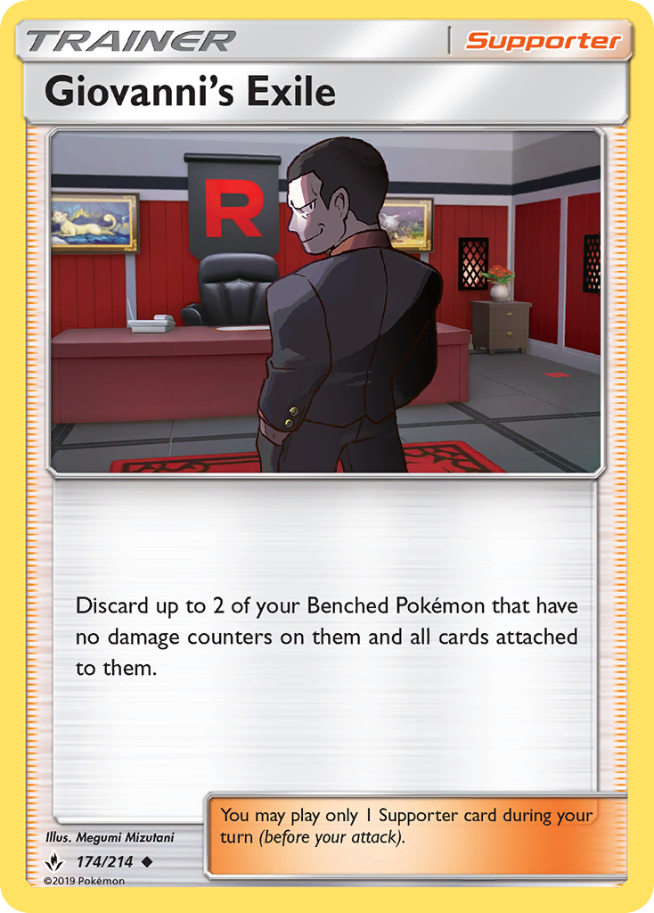 Giovanni's Exile (174/214) [Sun & Moon: Unbroken Bonds] | Good Games North