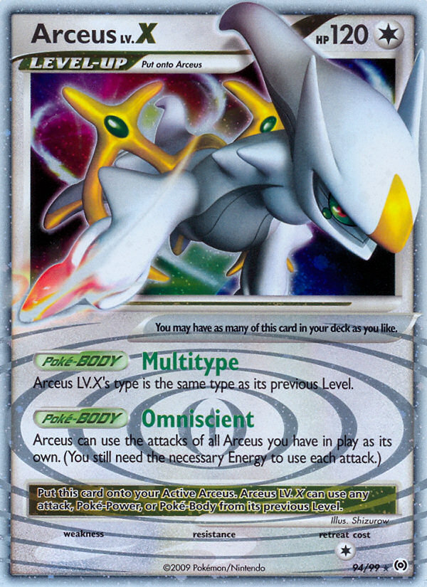 Arceus LV.X (94/99) [Platinum: Arceus] | Good Games North