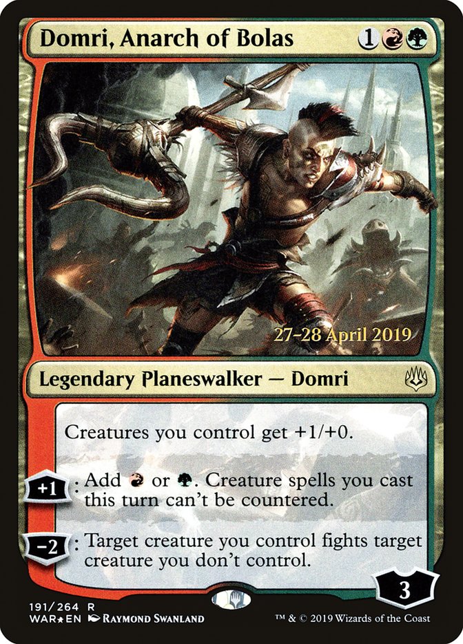Domri, Anarch of Bolas  [War of the Spark Prerelease Promos] | Good Games North