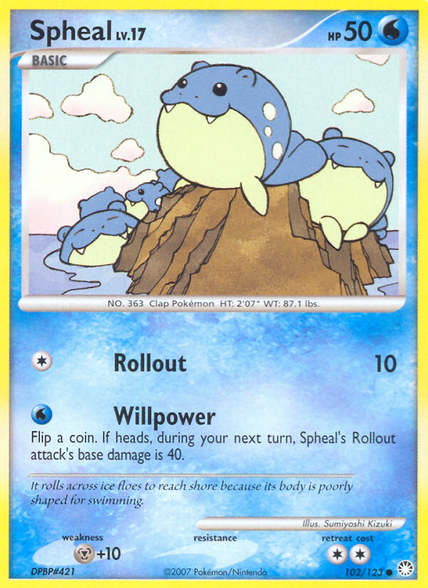 Spheal (102/123) [Diamond & Pearl: Mysterious Treasures] | Good Games North