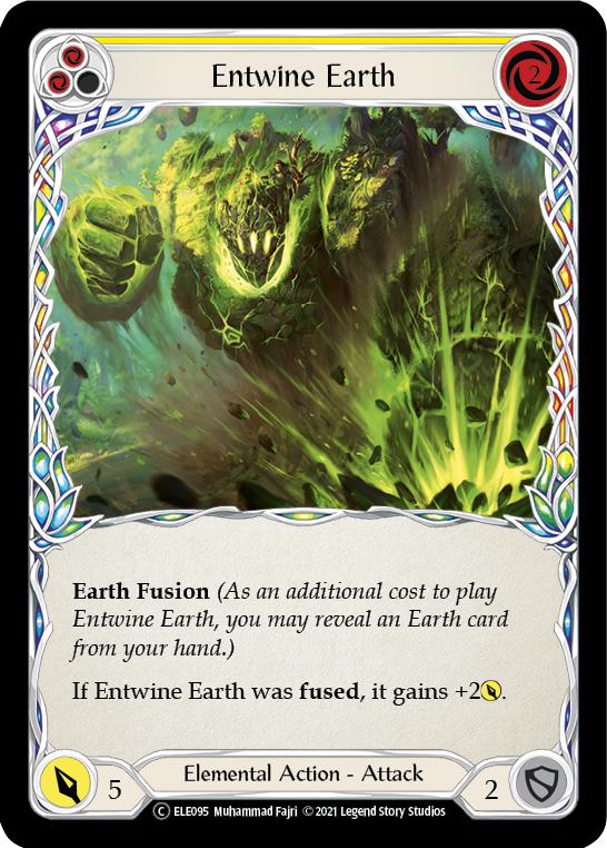 Entwine Earth (Yellow) [U-ELE095] Unlimited Rainbow Foil | Good Games North