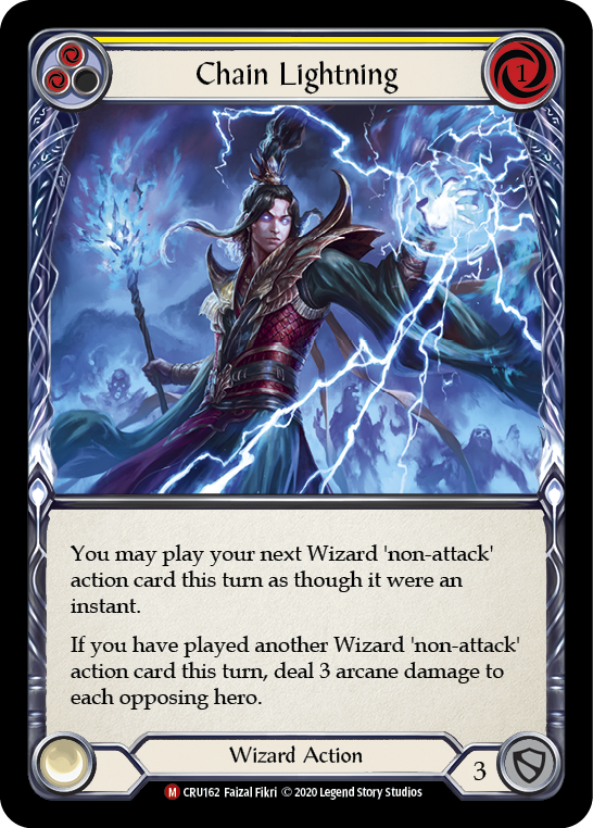 Chain Lightning [CRU162] 1st Edition Rainbow Foil | Good Games North
