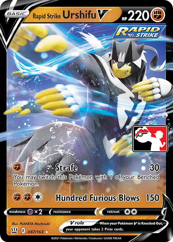Rapid Strike Urshifu V (087/163) [Prize Pack Series One] | Good Games North