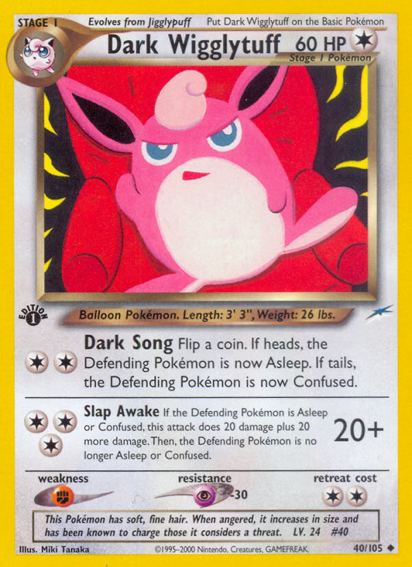 Dark Wigglytuff (40/105) [Neo Destiny 1st Edition] | Good Games North