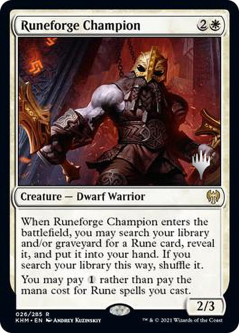 Runeforge Champion [Kaldheim Promo Pack] | Good Games North