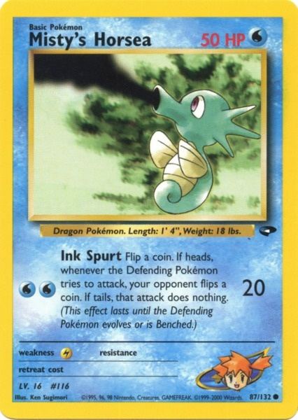 Misty's Horsea (87/132) [Gym Challenge Unlimited] | Good Games North