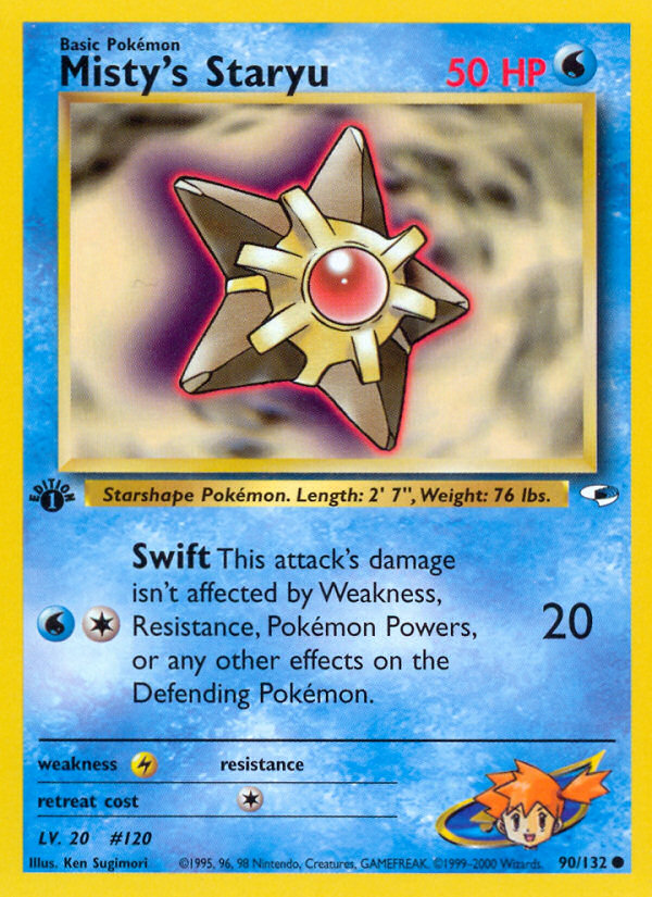 Misty's Staryu (90/132) [Gym Heroes 1st Edition] | Good Games North