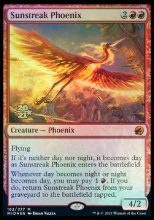 Sunstreak Phoenix [Innistrad: Midnight Hunt Prerelease Promos] | Good Games North