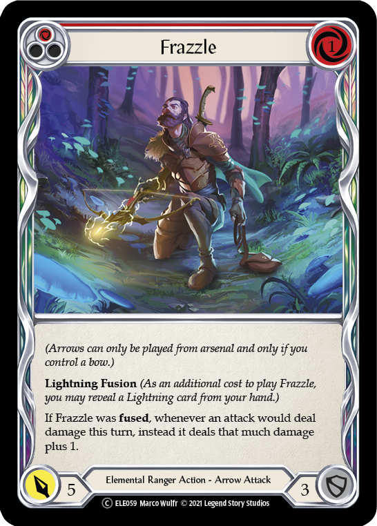 Frazzle (Red) [U-ELE059] Unlimited Rainbow Foil | Good Games North