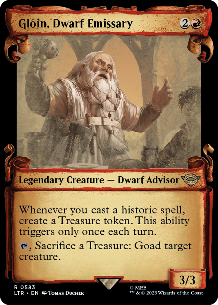 Gloin, Dwarf Emissary [The Lord of the Rings: Tales of Middle-Earth Showcase Scrolls] | Good Games North