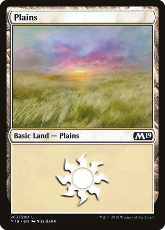 Plains (263) [Core Set 2019] | Good Games North