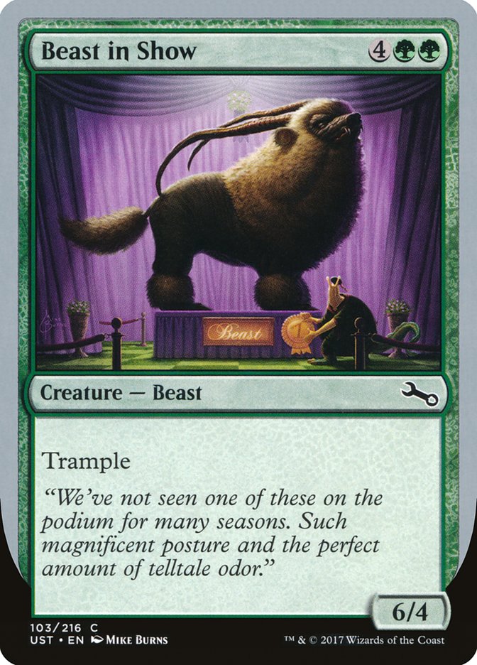 Beast in Show ("We've not seen one...") [Unstable] | Good Games North