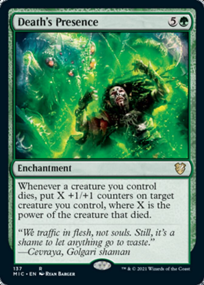 Death's Presence [Innistrad: Midnight Hunt Commander] | Good Games North