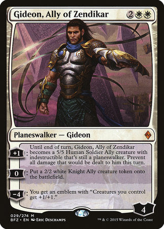 Gideon, Ally of Zendikar [Battle for Zendikar] | Good Games North