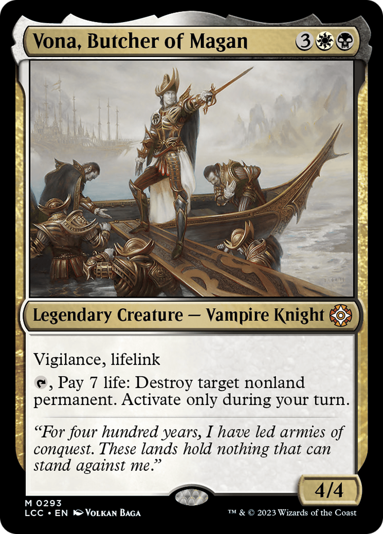 Vona, Butcher of Magan [The Lost Caverns of Ixalan Commander] | Good Games North