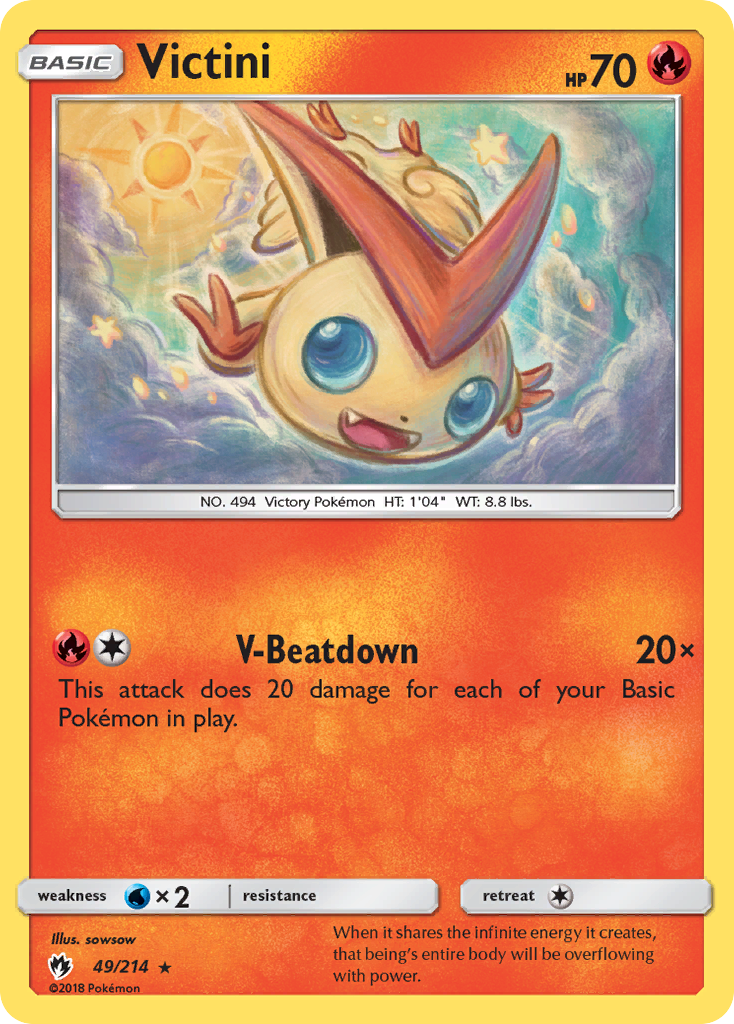 Victini (49/214) [Sun & Moon: Lost Thunder] | Good Games North