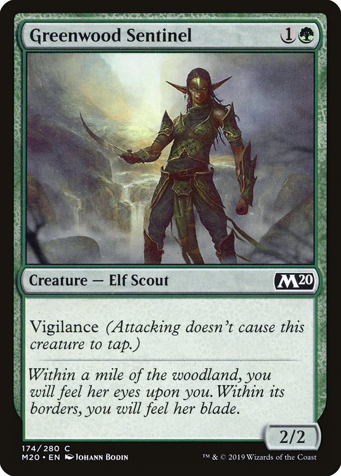 Greenwood Sentinel [Core Set 2020] | Good Games North