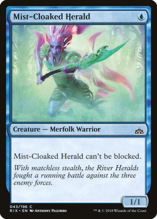 Mist-Cloaked Herald [Rivals of Ixalan] | Good Games North