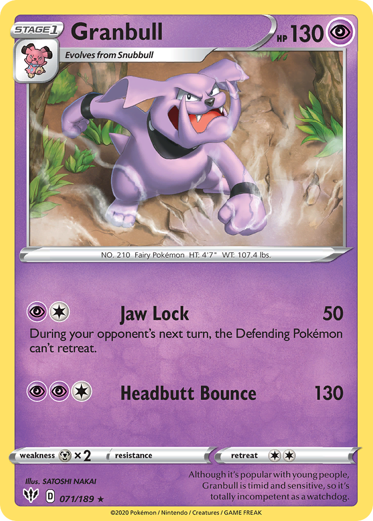 Granbull (071/189) [Sword & Shield: Darkness Ablaze] | Good Games North