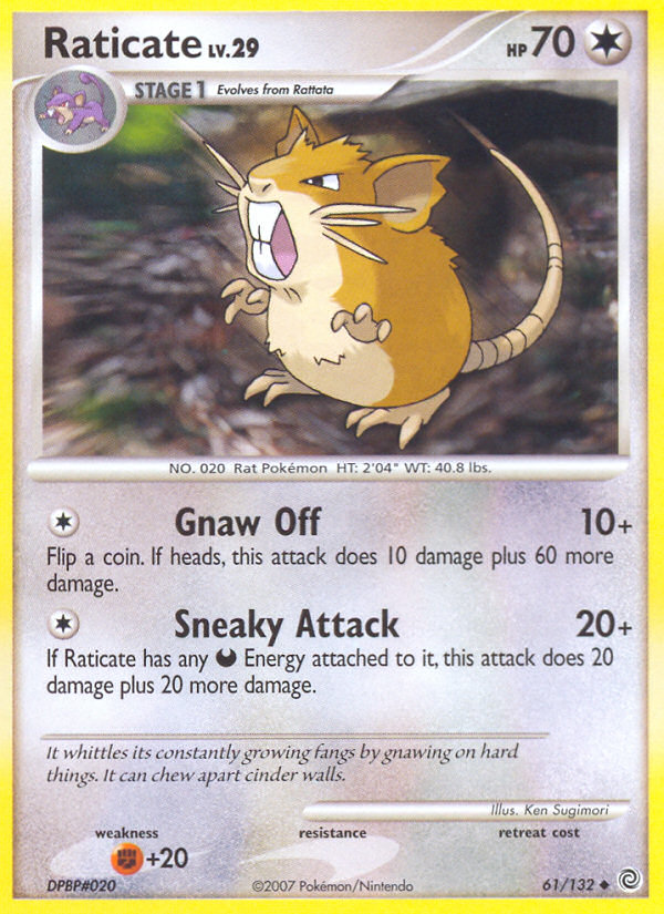 Raticate (61/132) [Diamond & Pearl: Secret Wonders] | Good Games North