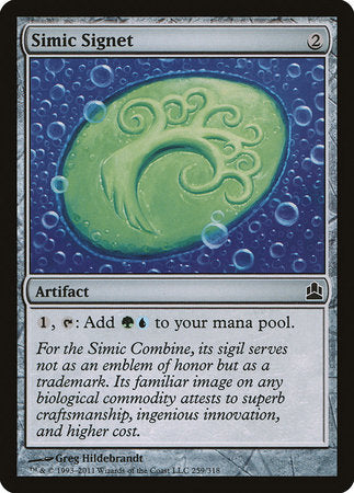 Simic Signet [Commander 2011] | Good Games North