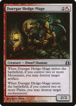 Duergar Hedge-Mage [Commander 2011] | Good Games North