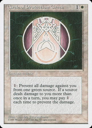 Circle of Protection: Green [Fourth Edition] | Good Games North