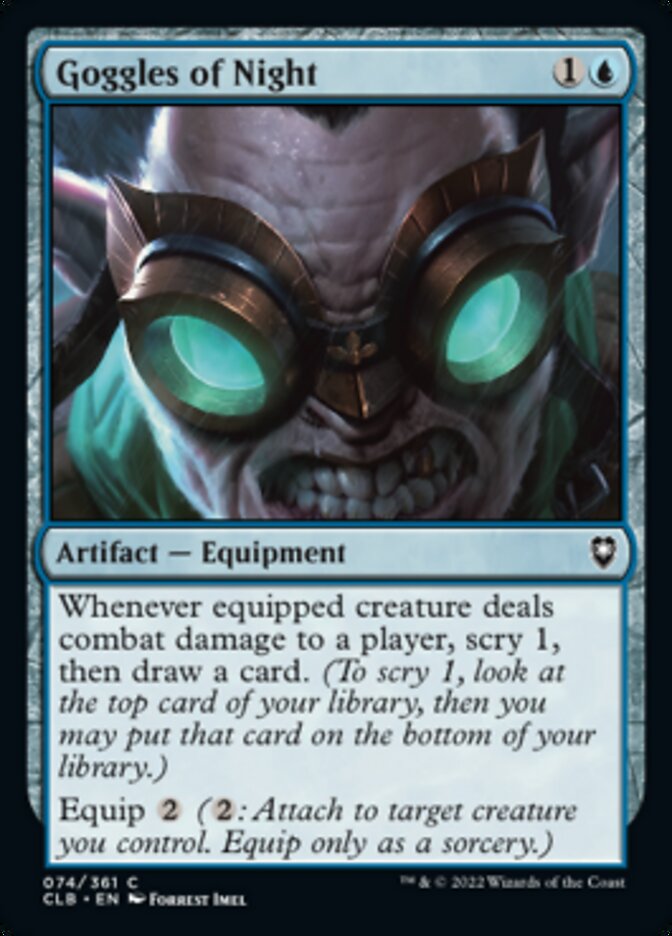 Goggles of Night [Commander Legends: Battle for Baldur's Gate] | Good Games North