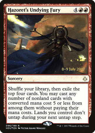 Hazoret's Undying Fury [Hour of Devastation Promos] | Good Games North