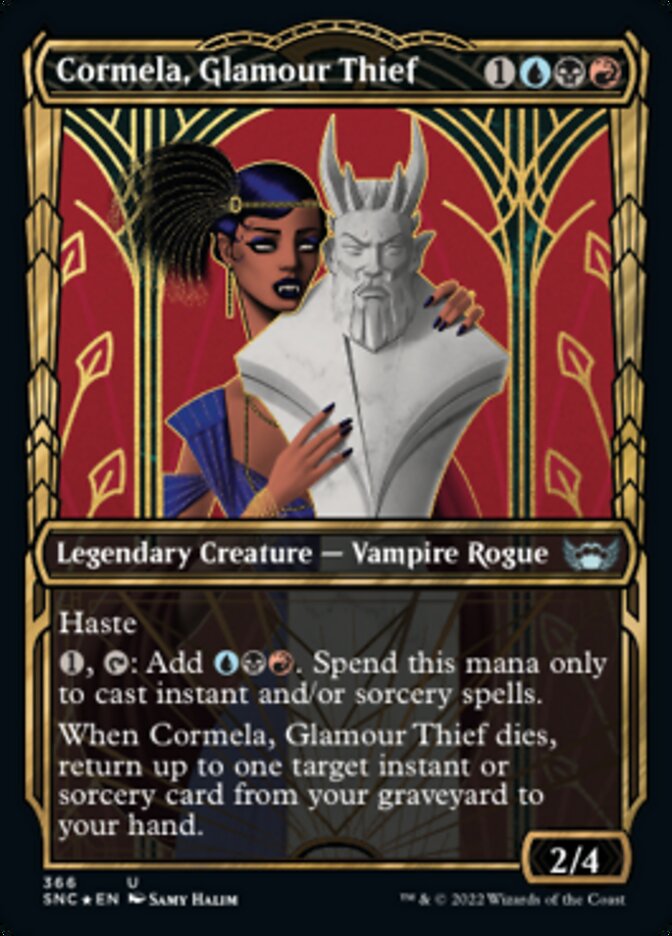Cormela, Glamour Thief (Showcase Golden Age Gilded Foil) [Streets of New Capenna] | Good Games North