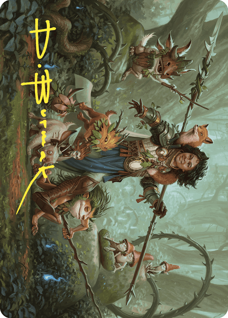 Ellivere of the Wild Court Art Card (Gold-Stamped Signature) [Wilds of Eldraine Art Series] | Good Games North